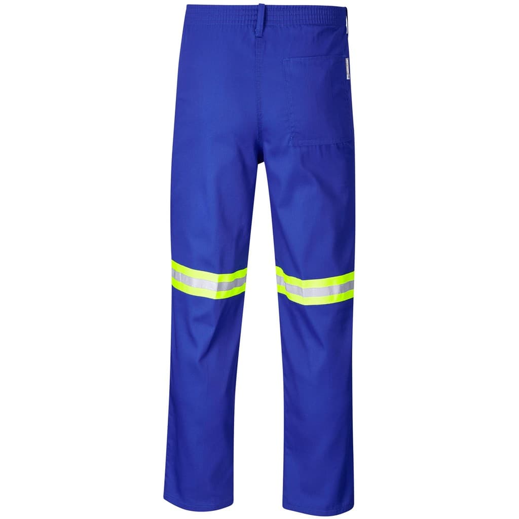Trade Polycotton Pants - Reflective Legs - Yellow Tape - Royal Blue