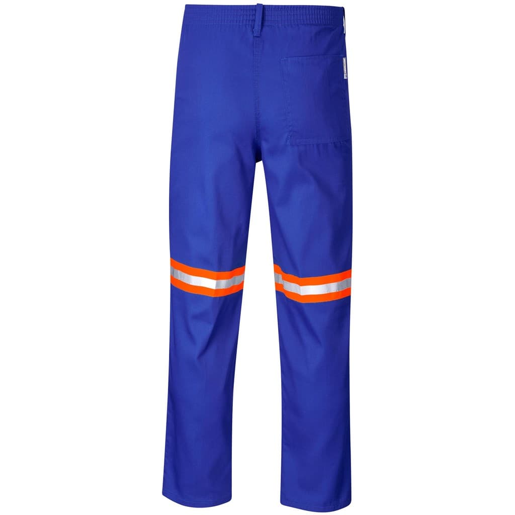 Trade Polycotton Pants - Reflective Legs - Orange Tape - Royal Blue