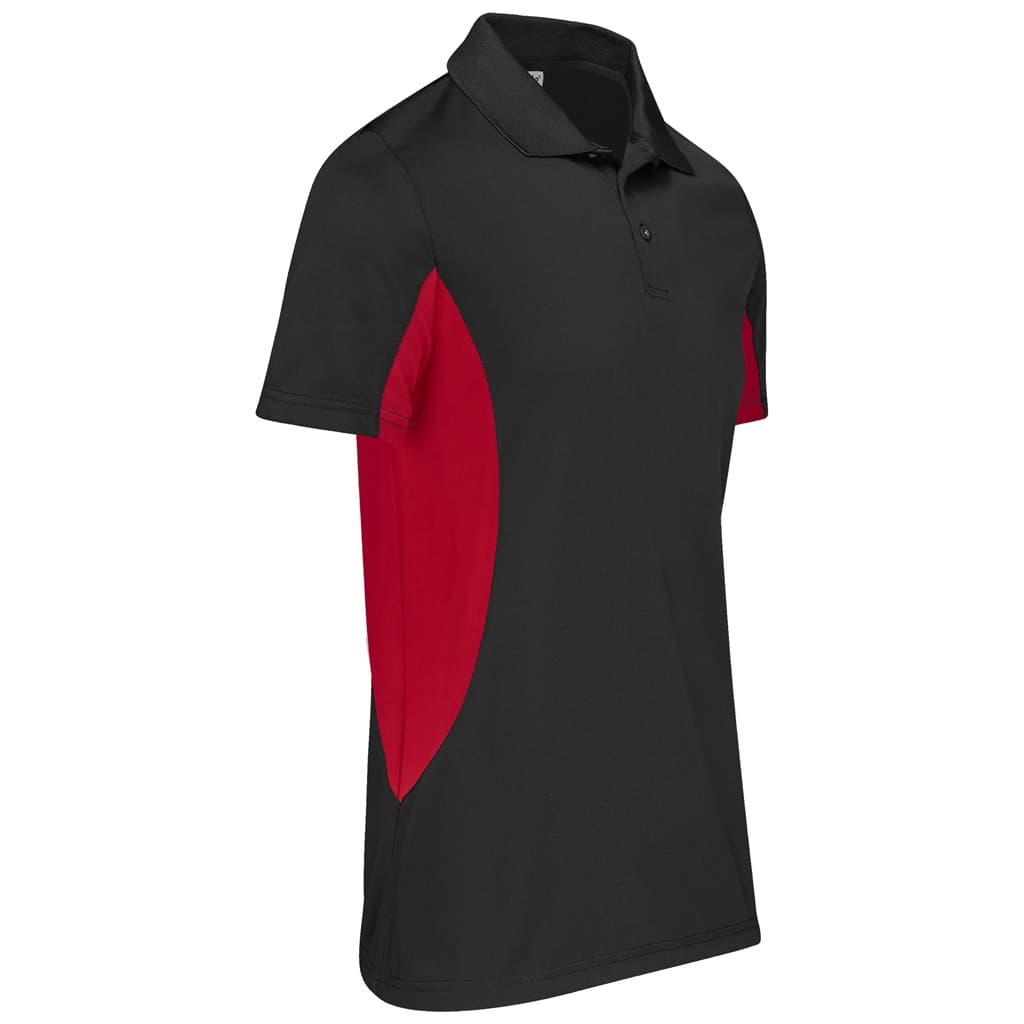 Kids Championship Golf Shirt - Black Red