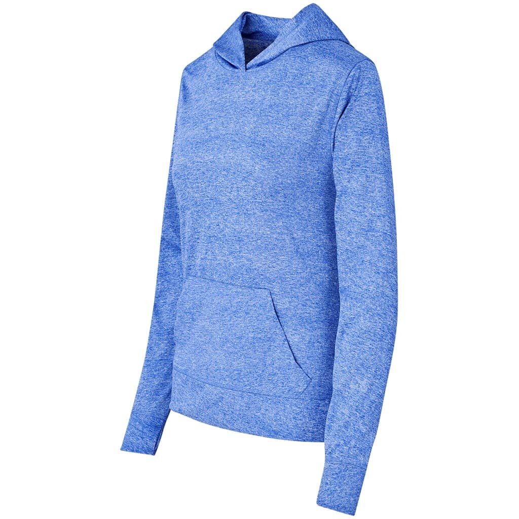 Ladies Fitness Lightweight Hooded Sweater - Royal Blue