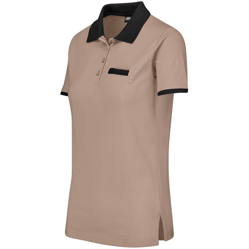 Ladies Caliber Golf Shirt - Stone