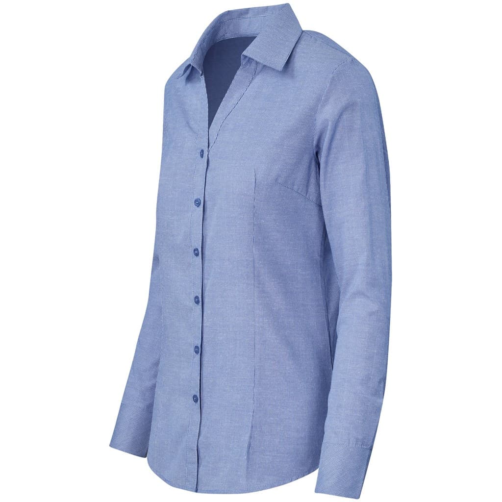 Ladies Long Sleeve Northampton Shirt - Royal Blue