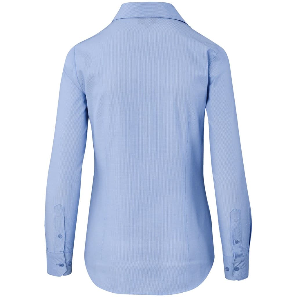 Ladies Long Sleeve Northampton Shirt - Sky Blue