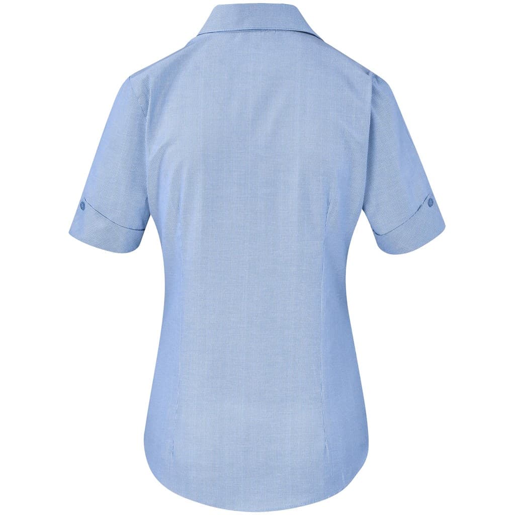 Ladies Short Sleeve Northampton Shirt - Sky Blue