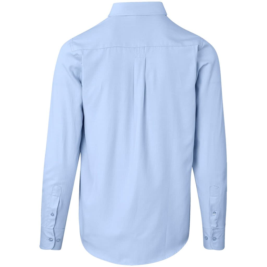 Mens Long Sleeve Nottingham Shirt - Sky Blue