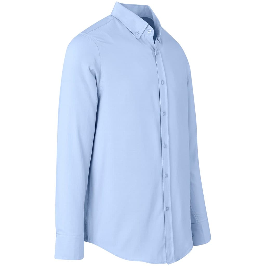 Mens Long Sleeve Nottingham Shirt - Sky Blue