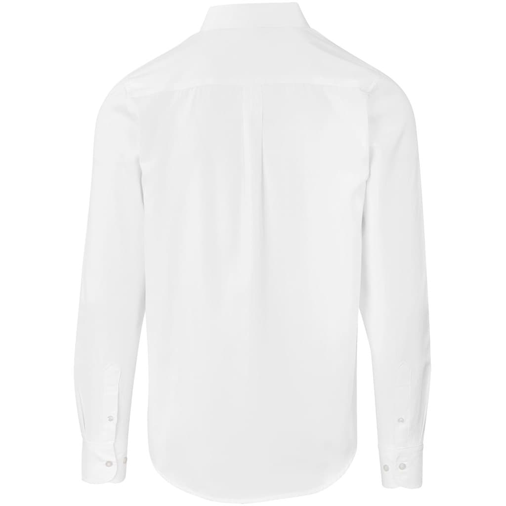 Mens Long Sleeve Nottingham Shirt - White