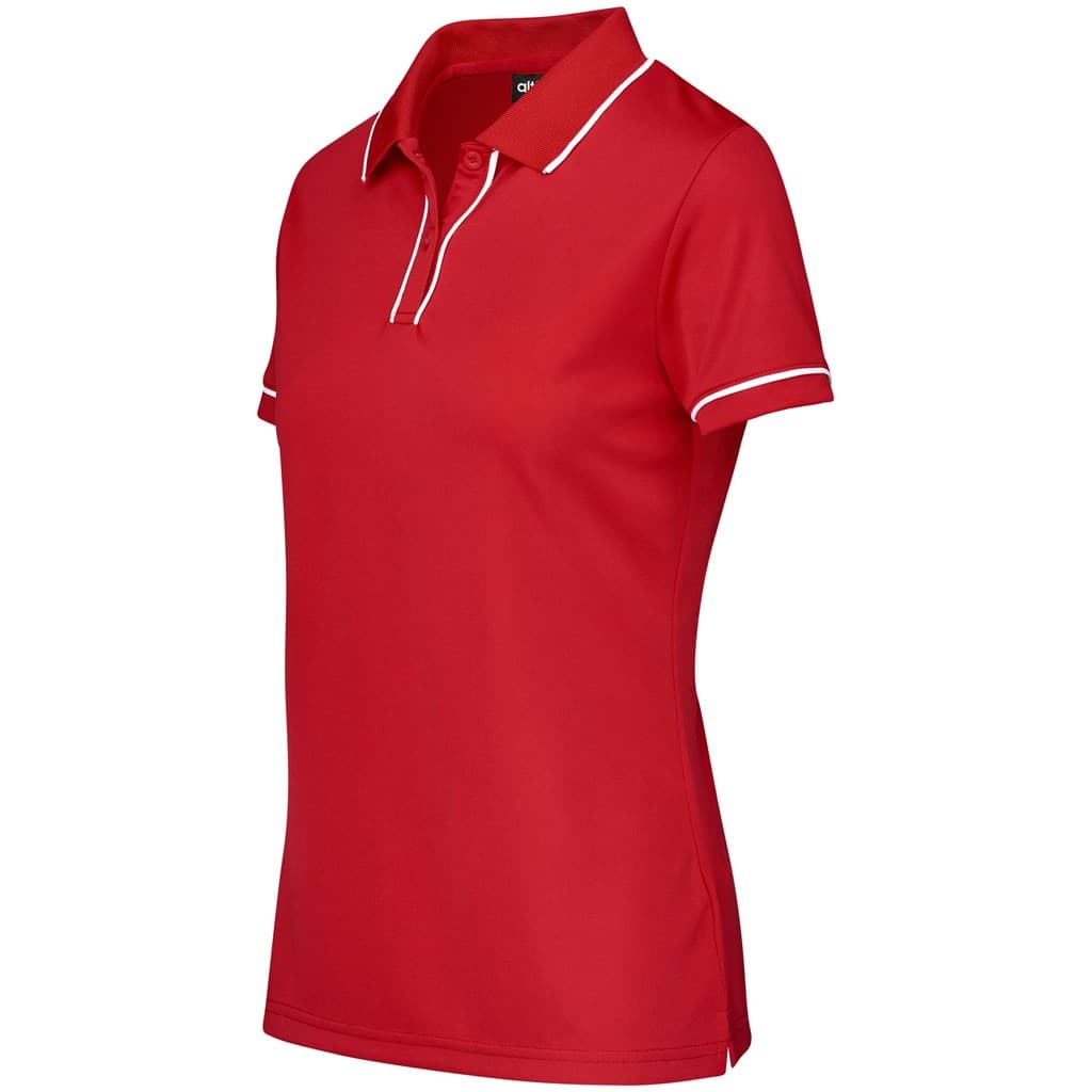 Ladies Osaka Golf Shirt - Red