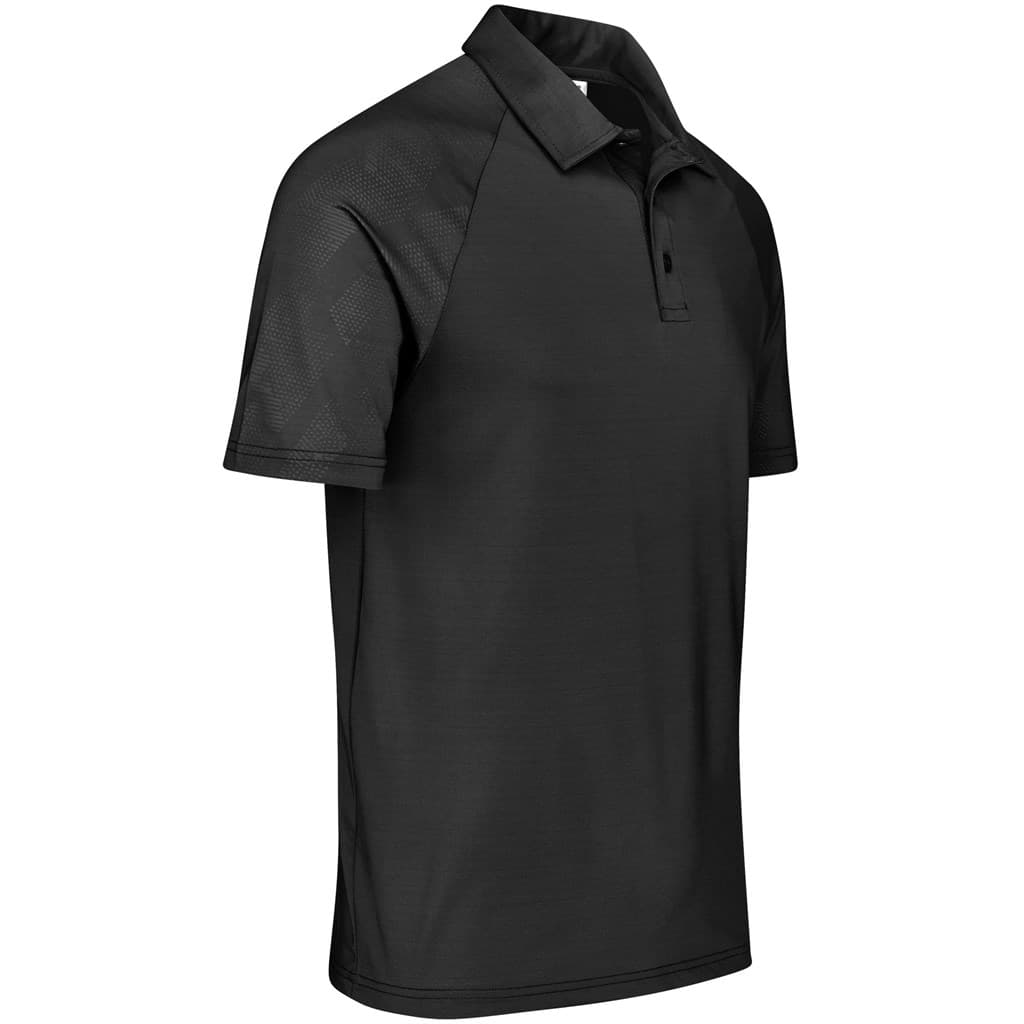 Mens Santorini Golf Shirt - Black