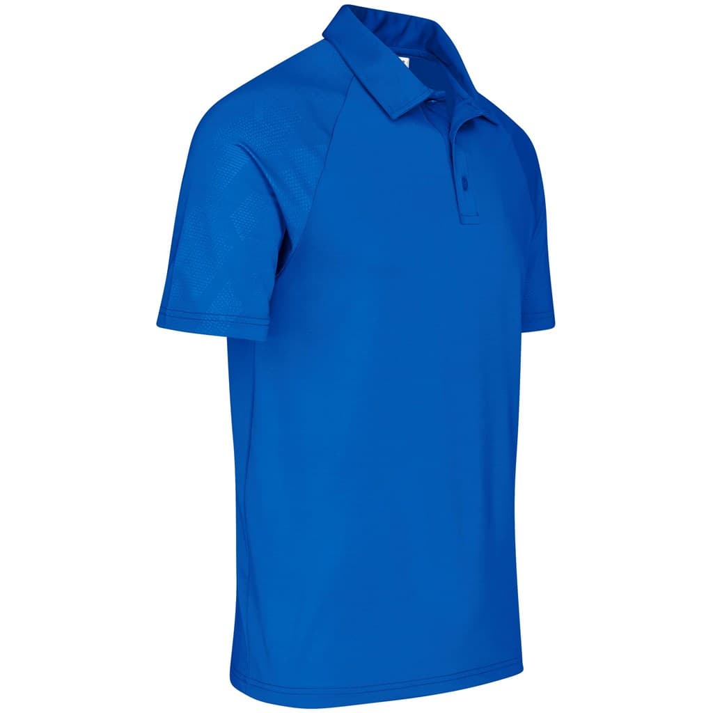 Mens Santorini Golf Shirt - Blue