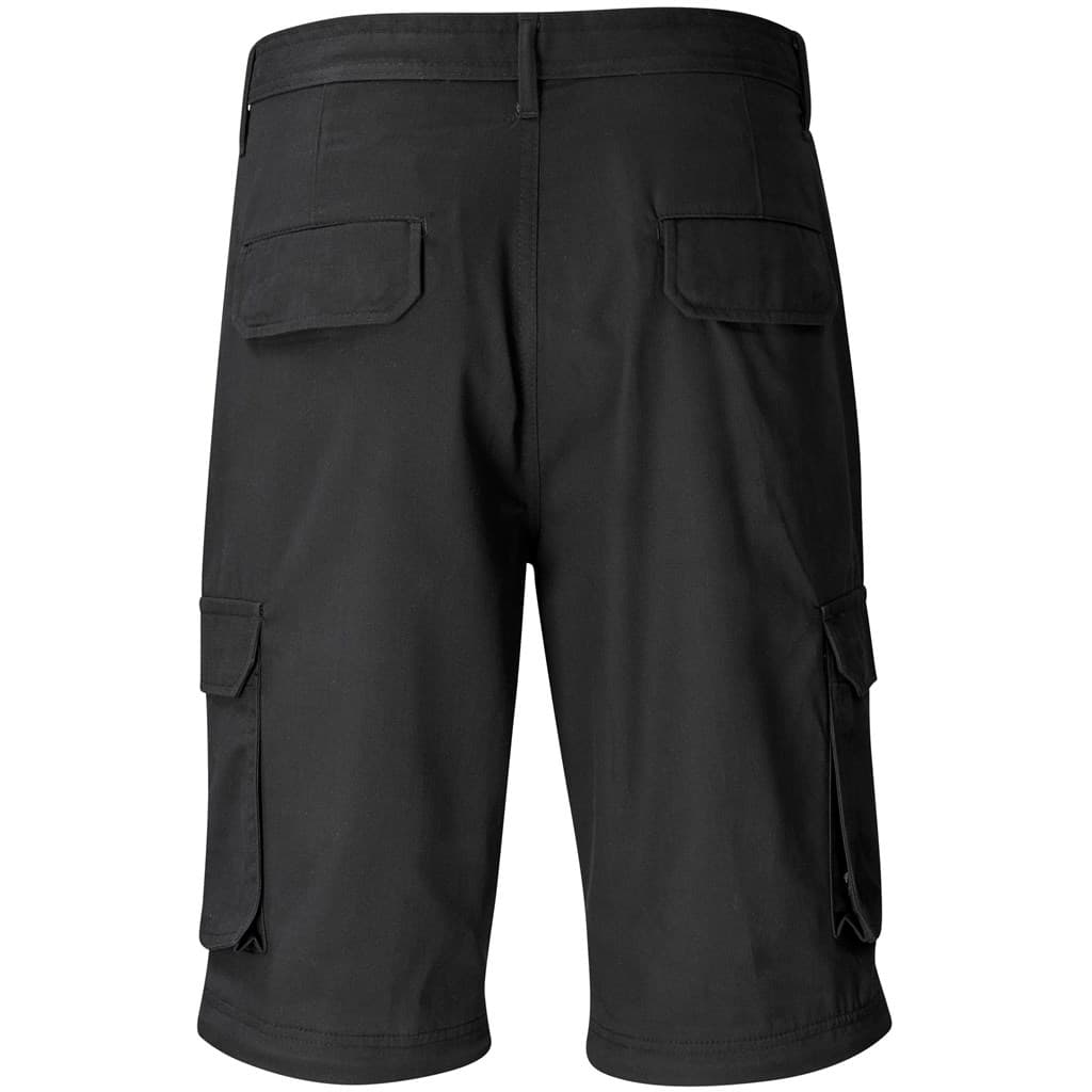 Mens Cargo Zip Off Pants - Black