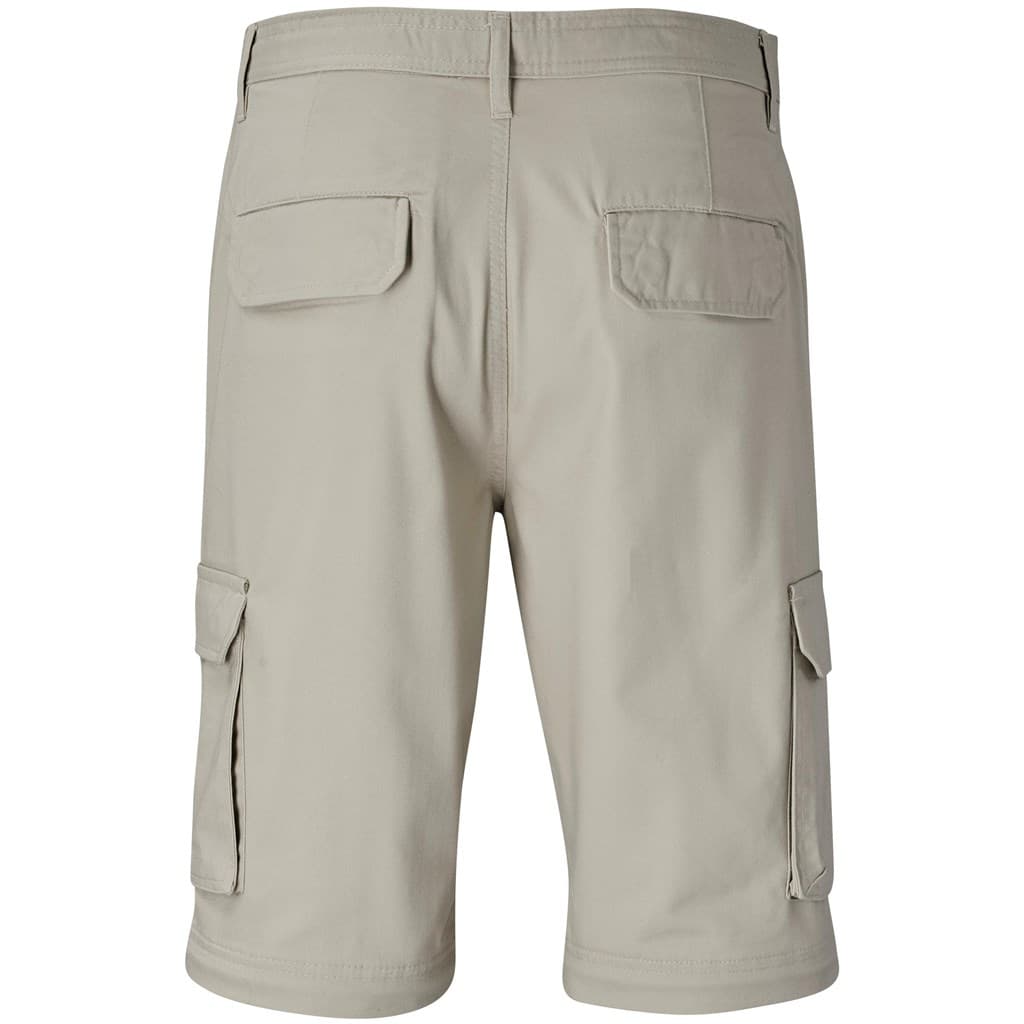Mens Cargo Zip Off Pants - Stone