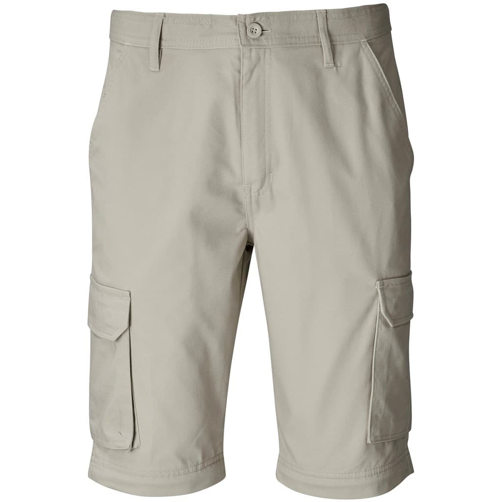 Mens Cargo Zip Off Pants - Stone