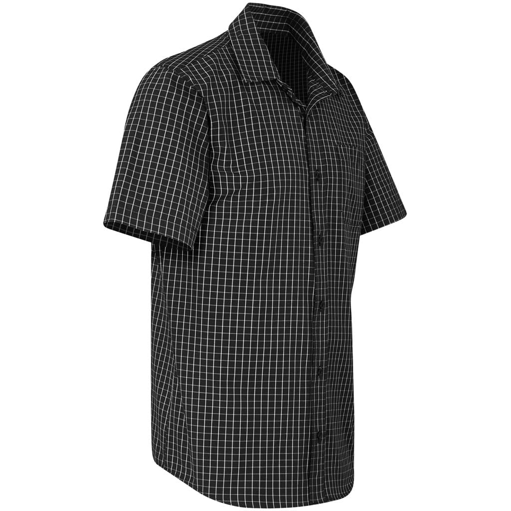 Mens Short Sleeve Aston Shirt - Black