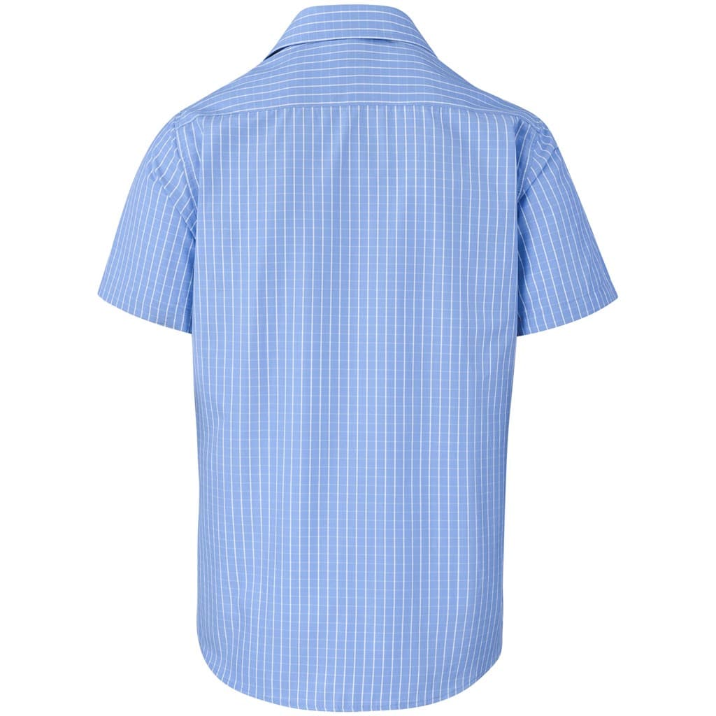 Mens Short Sleeve Aston Shirt - Light Blue