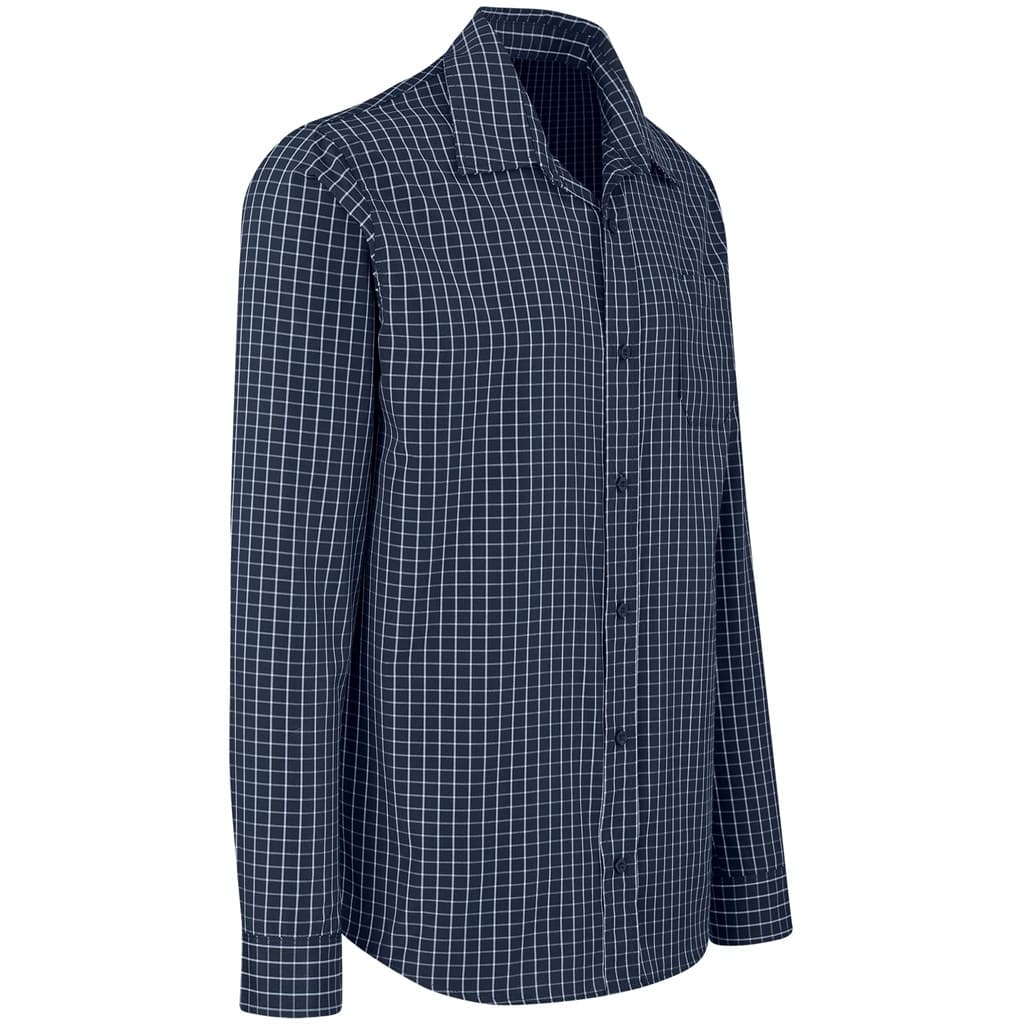 Men Long Sleeve Aston Shirt - Navy