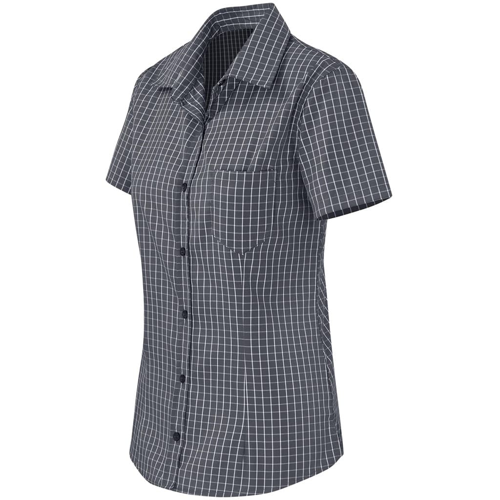 Ladies Short Sleeve Aston Shirt - Grey