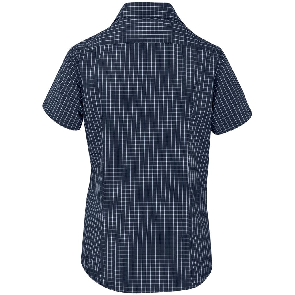 Ladies Short Sleeve Aston Shirt - Navy