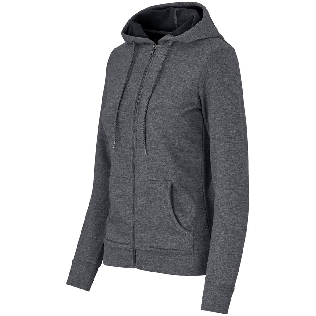 Ladies Bravo Hooded Sweater - Charcoal