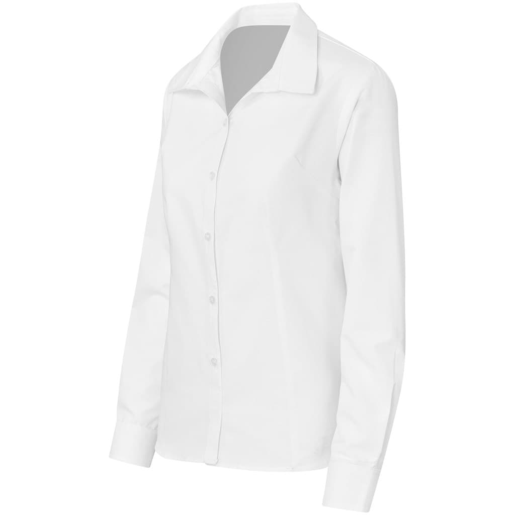 Ladies Long Sleeve Aspen Shirt - White