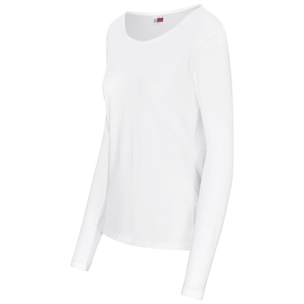 Ladies Long Sleeve Portland T-Shirt - White
