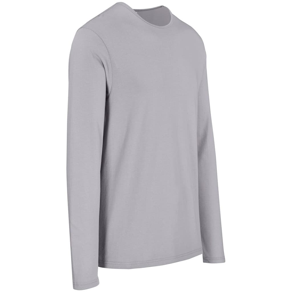 Mens Long Sleeve Portland T-Shirt - Grey