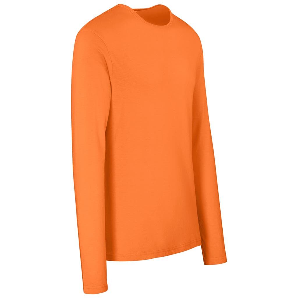 Mens Long Sleeve Portland T-Shirt - Orange