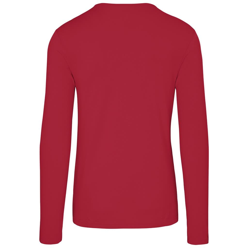 Mens Long Sleeve Portland T-Shirt - Red