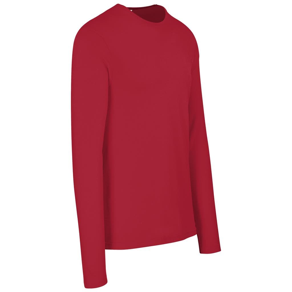 Mens Long Sleeve Portland T-Shirt - Red