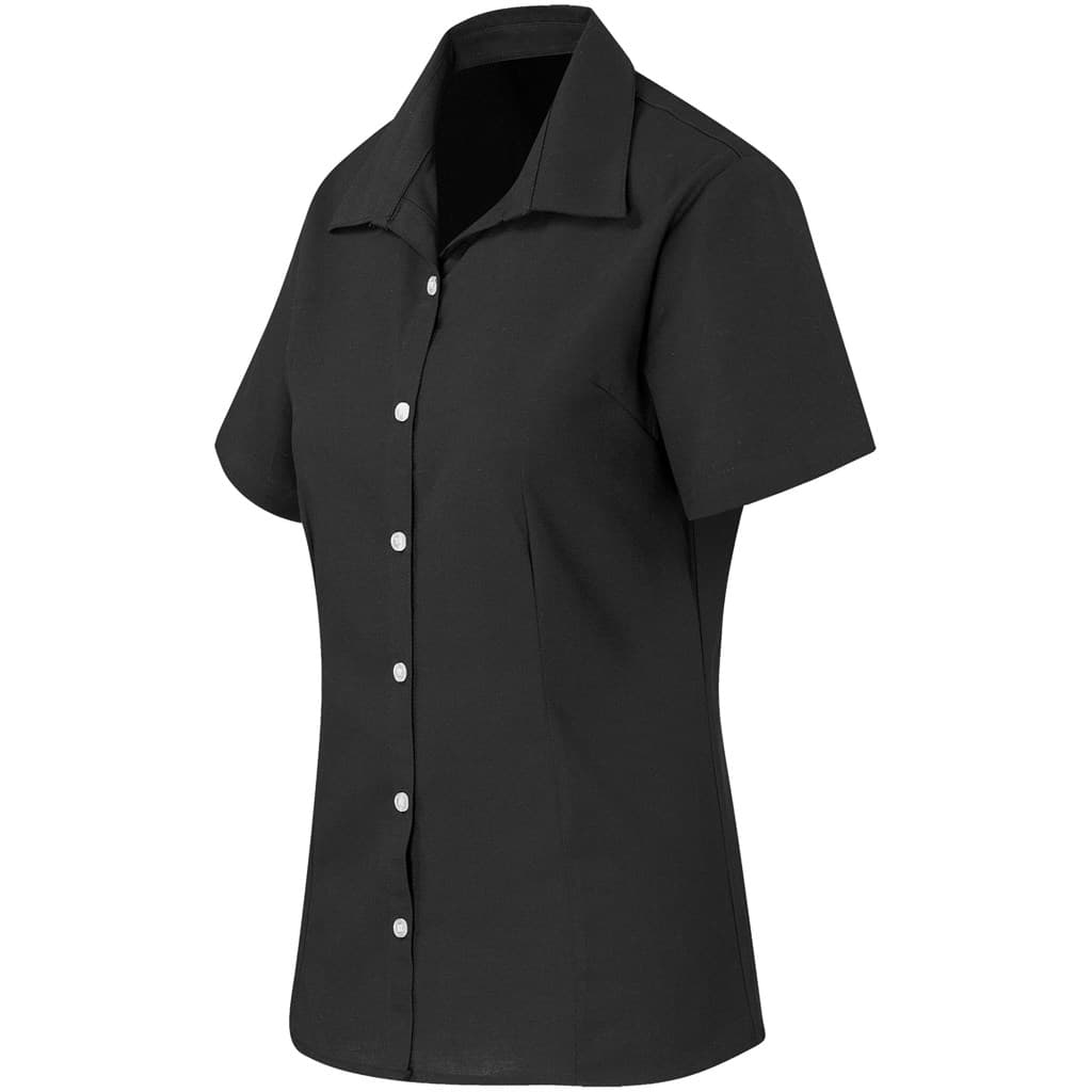 Ladies Short Sleeve Aspen Shirt - Black