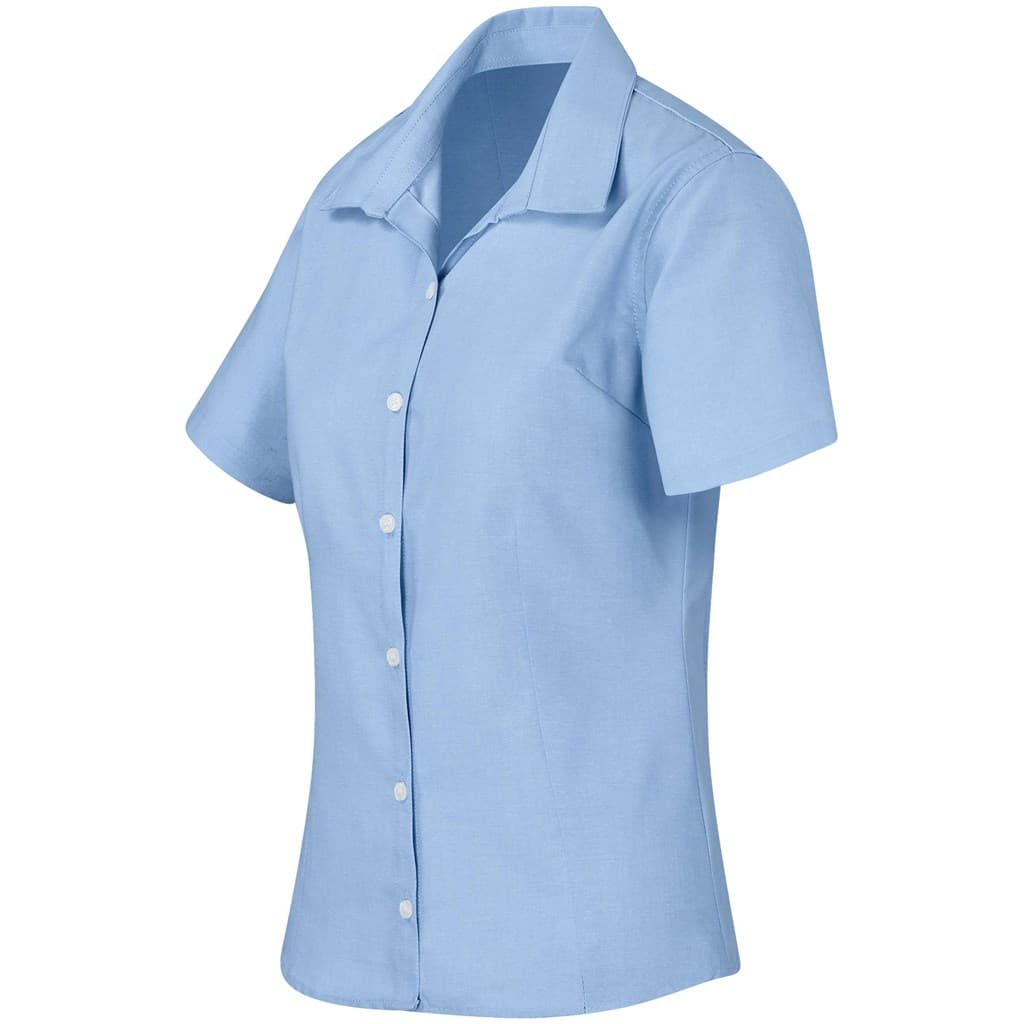 Ladies Short Sleeve Aspen Shirt - Blue