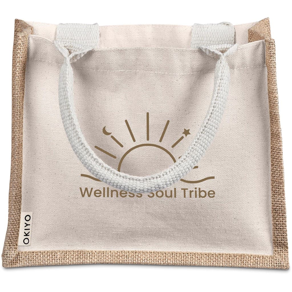 Okiyo Chinsai Mini Jute & Cotton Gift Bag