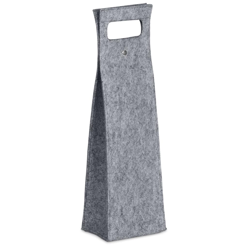 Hoppla Velto RPET Felt Single Wine Bottle Carrier