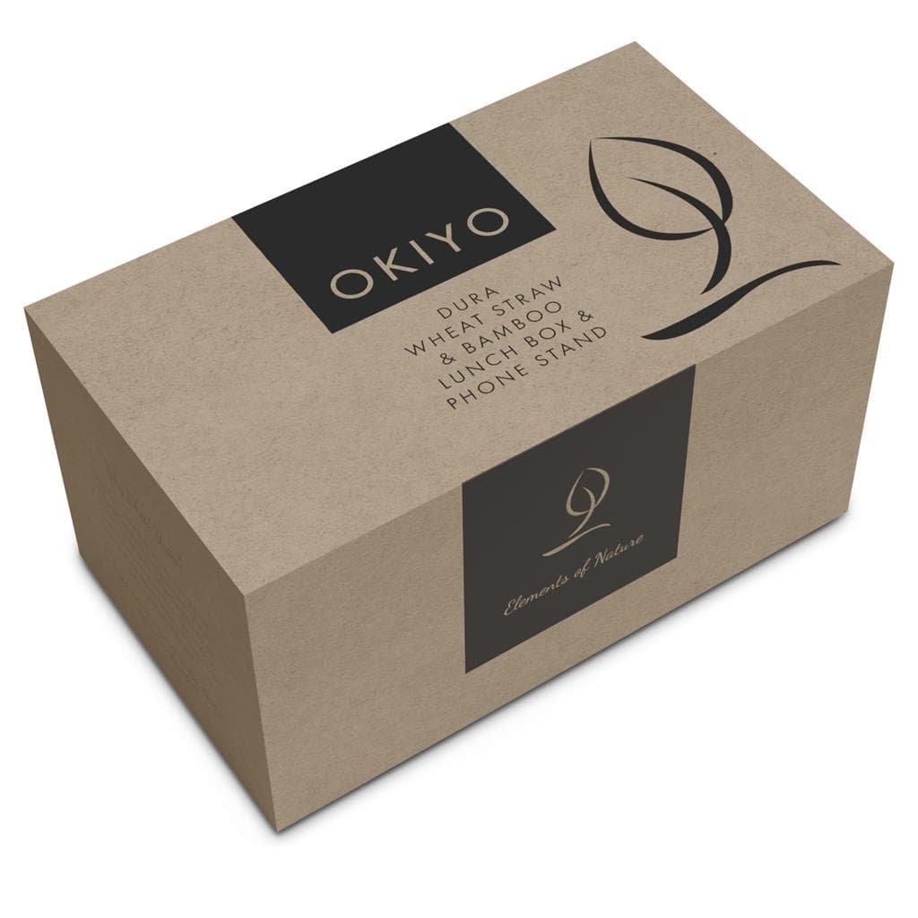 Okiyo Dura Wheat Straw & Bamboo Lunch Box Set