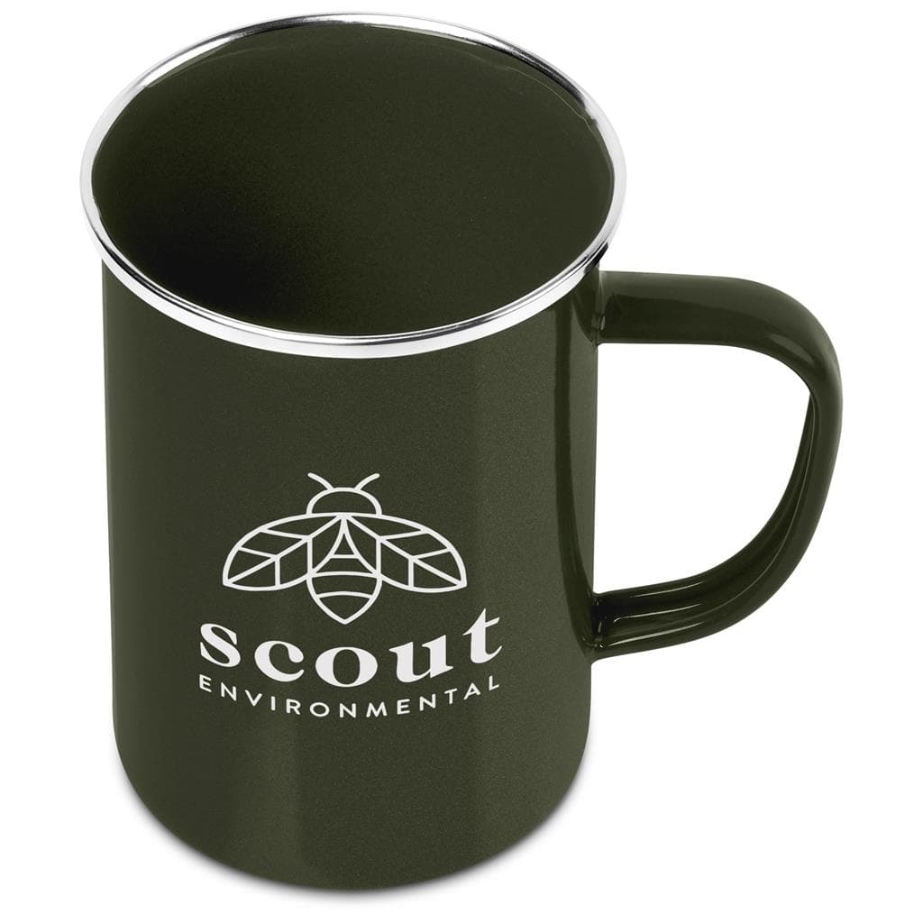 Andy Cartwright Satara Enamel Coffee Mug – 600ml - Olive