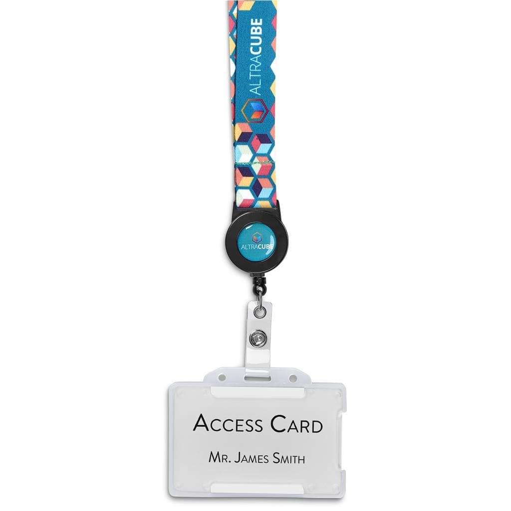 Altitude Badge Reel Single-Sided Sublimated Satin Lanyard