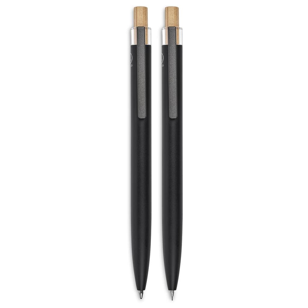Okiyo Mimotu Ball Pen & Pencil Set - Black