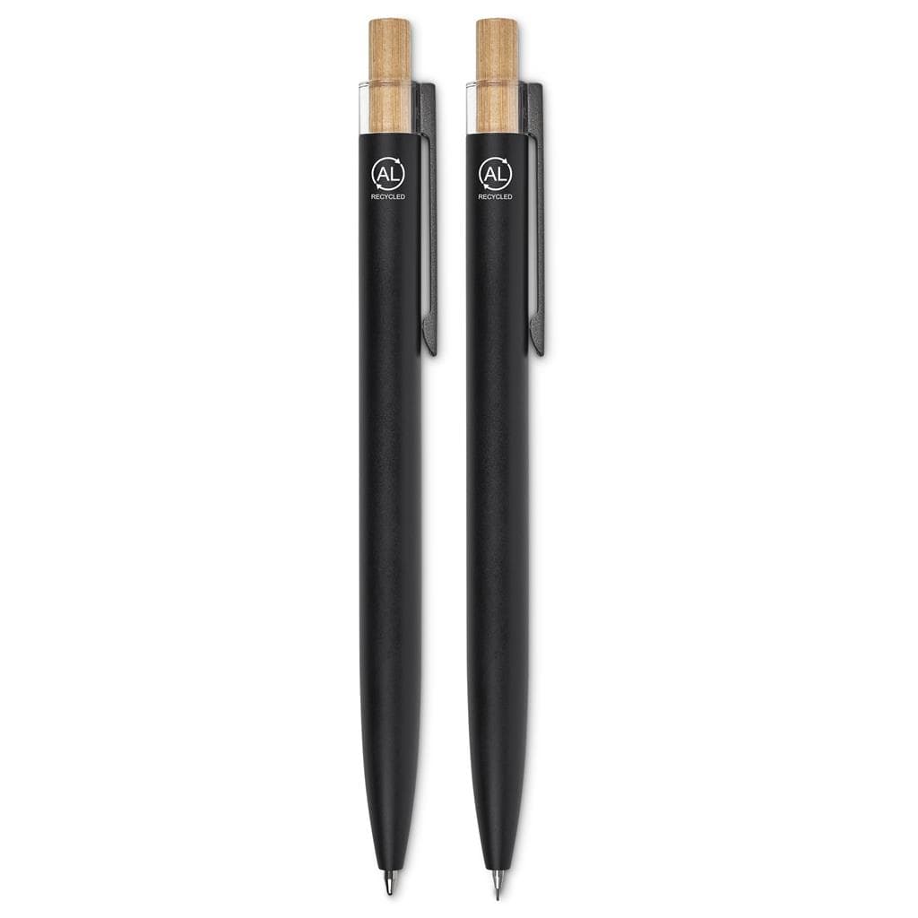 Okiyo Mimotu Ball Pen & Pencil Set - Black