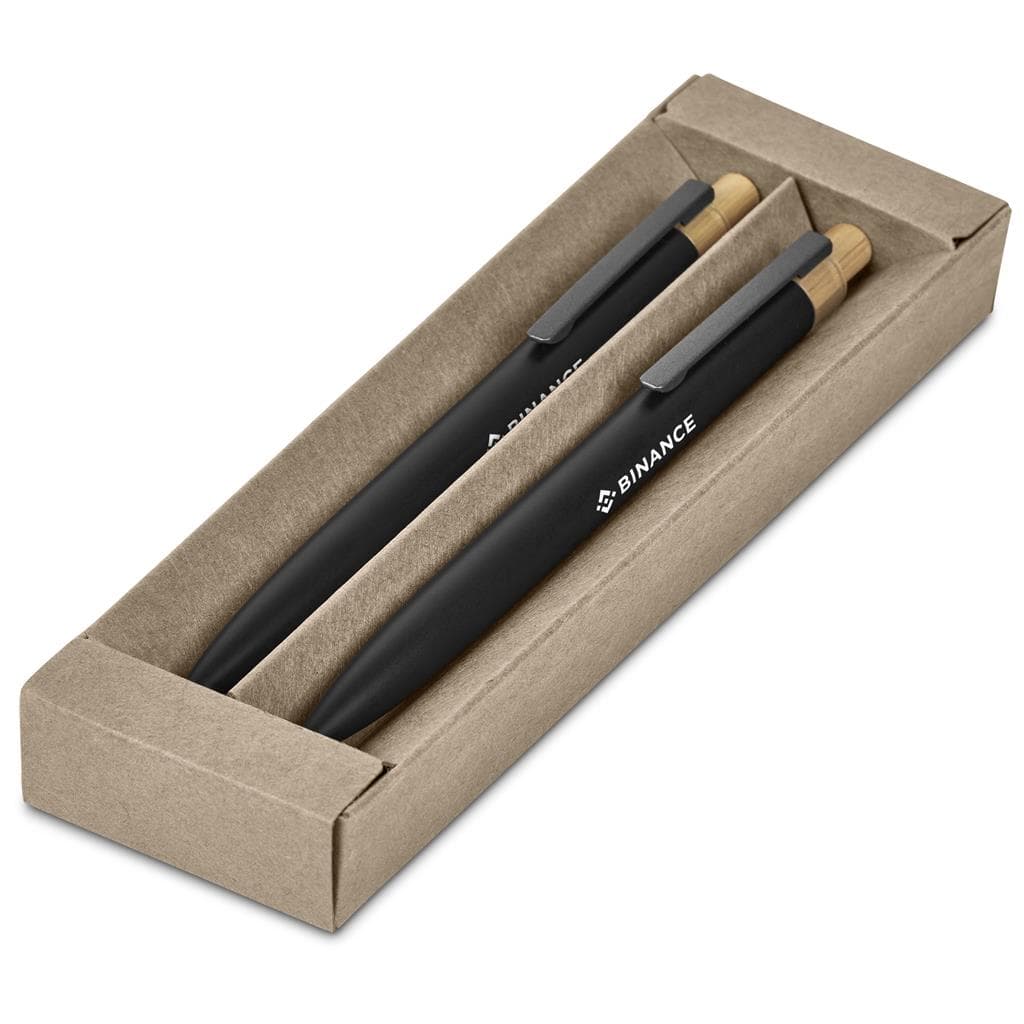 Okiyo Mimotu Ball Pen & Pencil Set - Black