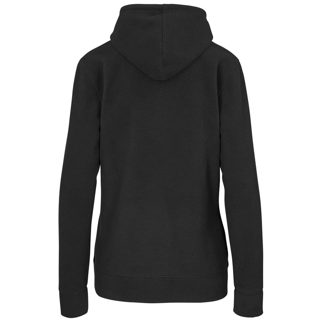 Ladies Dawson Polar Fleece Hooded Sweater - Black