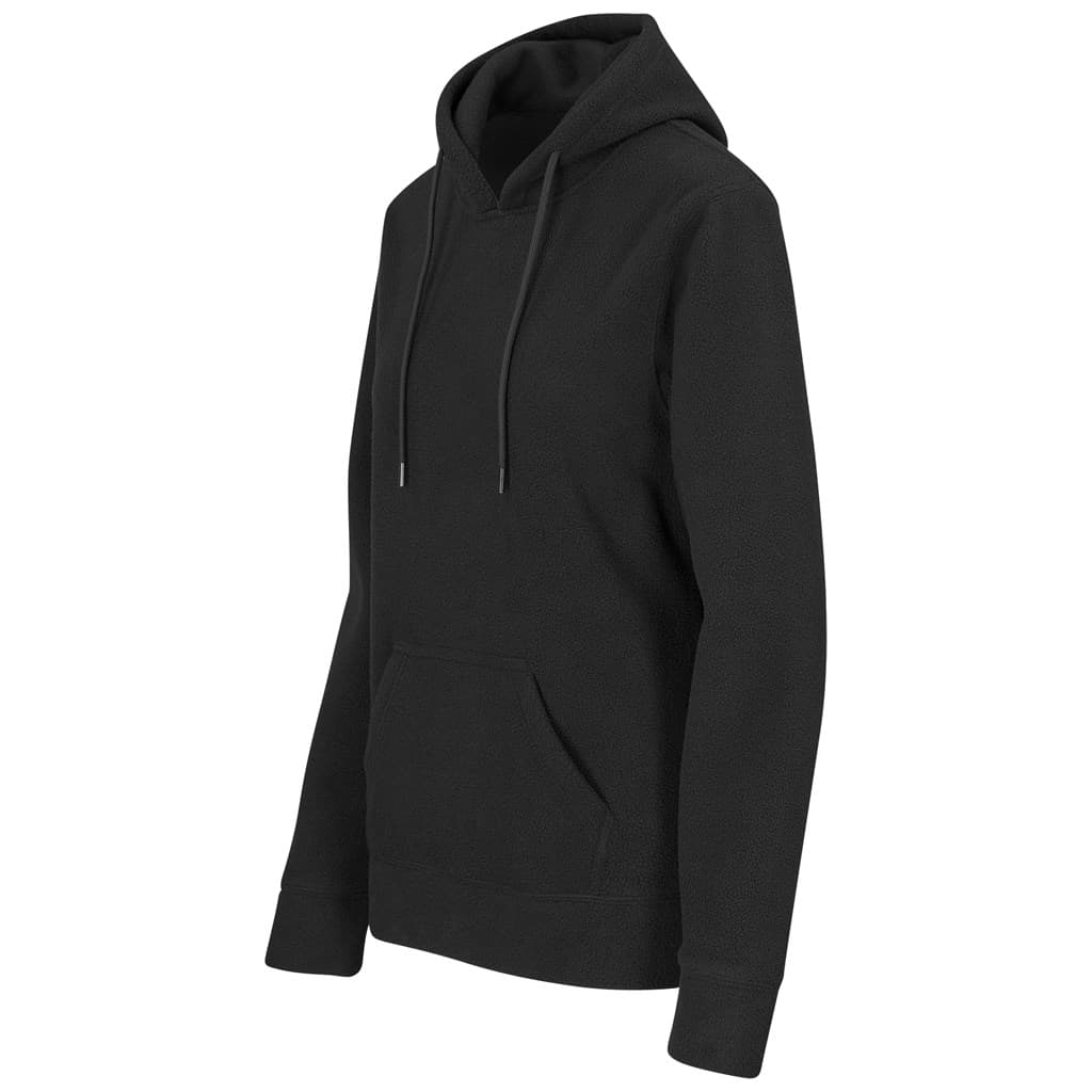 Ladies Dawson Polar Fleece Hooded Sweater - Black