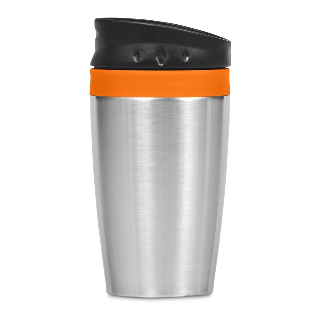 Altitude Vienna Stainless Steel & Plastic Double-Wall Tumbler - 300ml - Orange