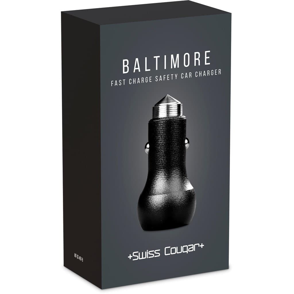 Swiss Cougar Baltimore 2 -in-1 Fast Car Charger & Tool
