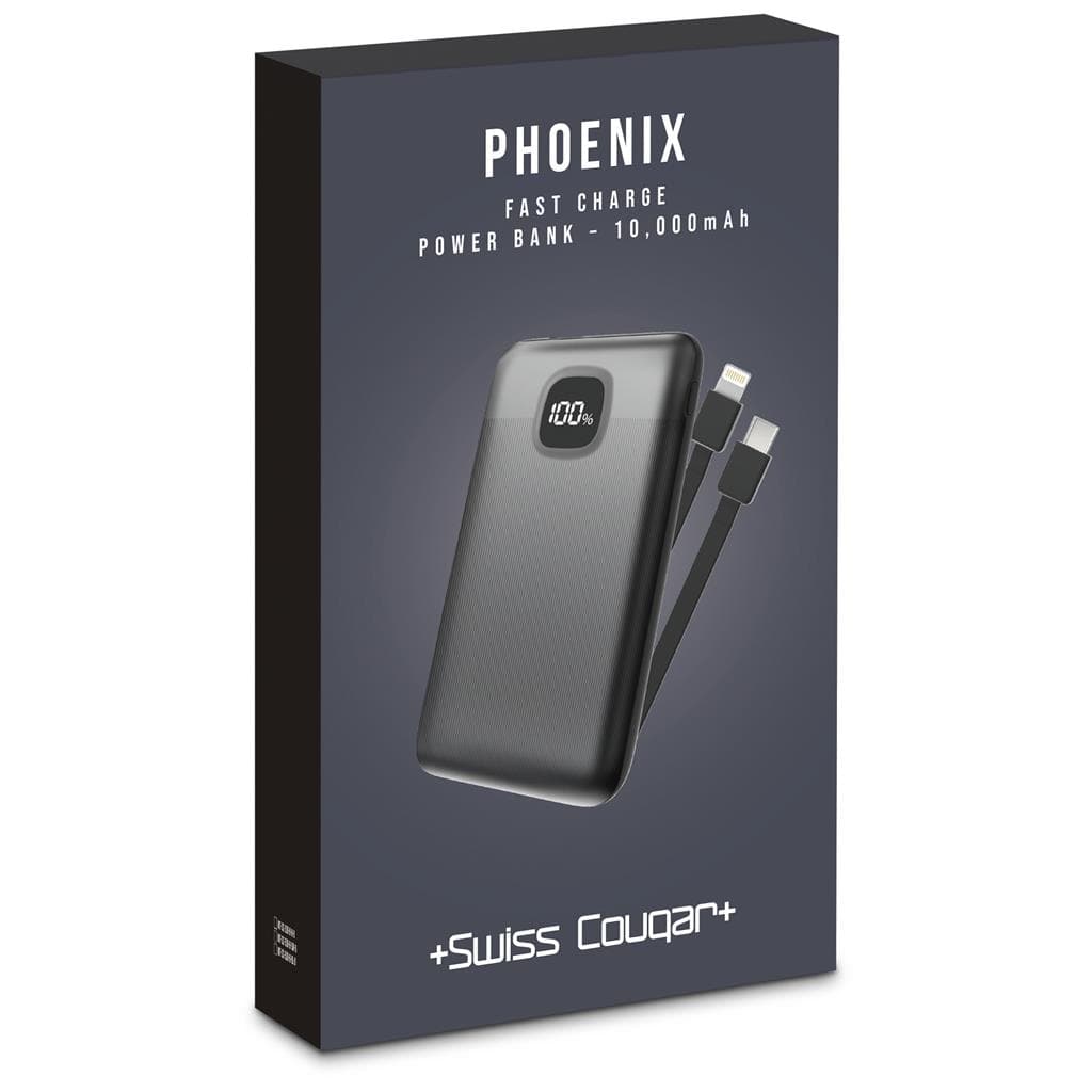 Swiss Cougar Phoenix Fast Charge 22.5W Power Bank - 10 000mAh