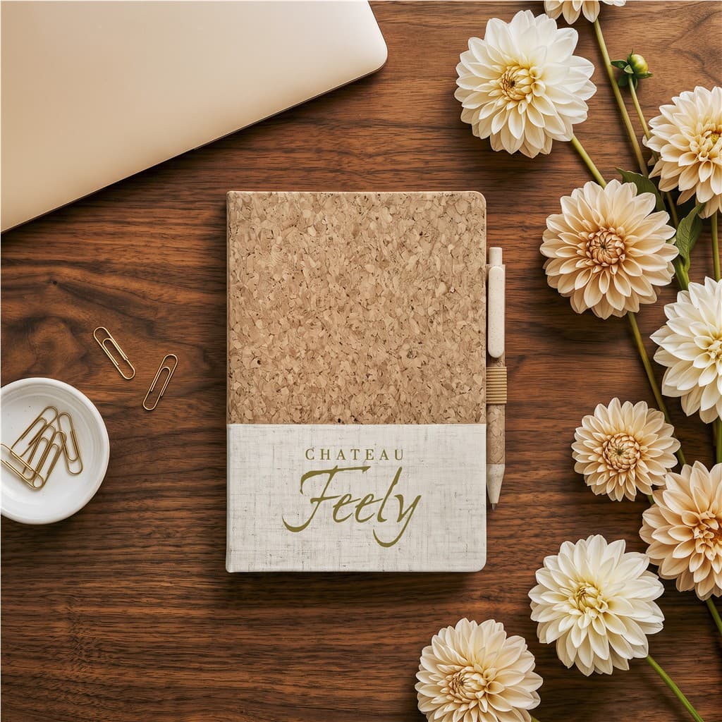 Okiyo Cardon Cork Notebook & Pen Set