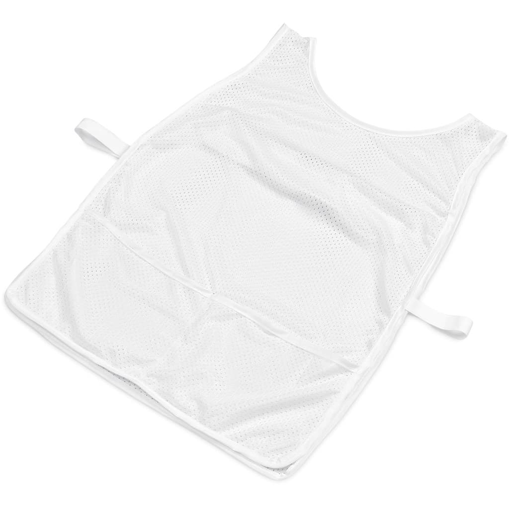 Hoppla Jackal Caddy Bib with PVC Name Sleeve-White