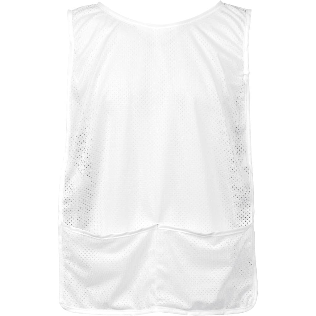 Hoppla Jackal Caddy Bib with PVC Name Sleeve-White