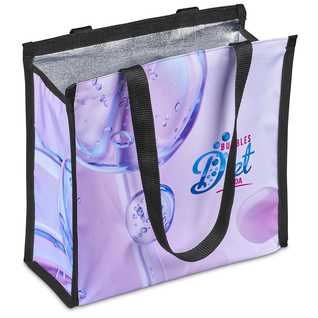 Pre-Printed Sample Hoppla Novaya Small Polyester Tote Cooler Bag