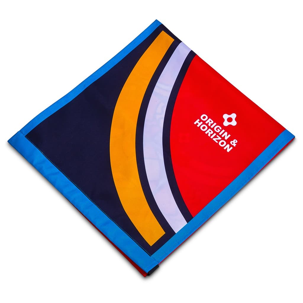 Pre-Printed Sample Hoppla Attendee Polyester Chair Back Cover