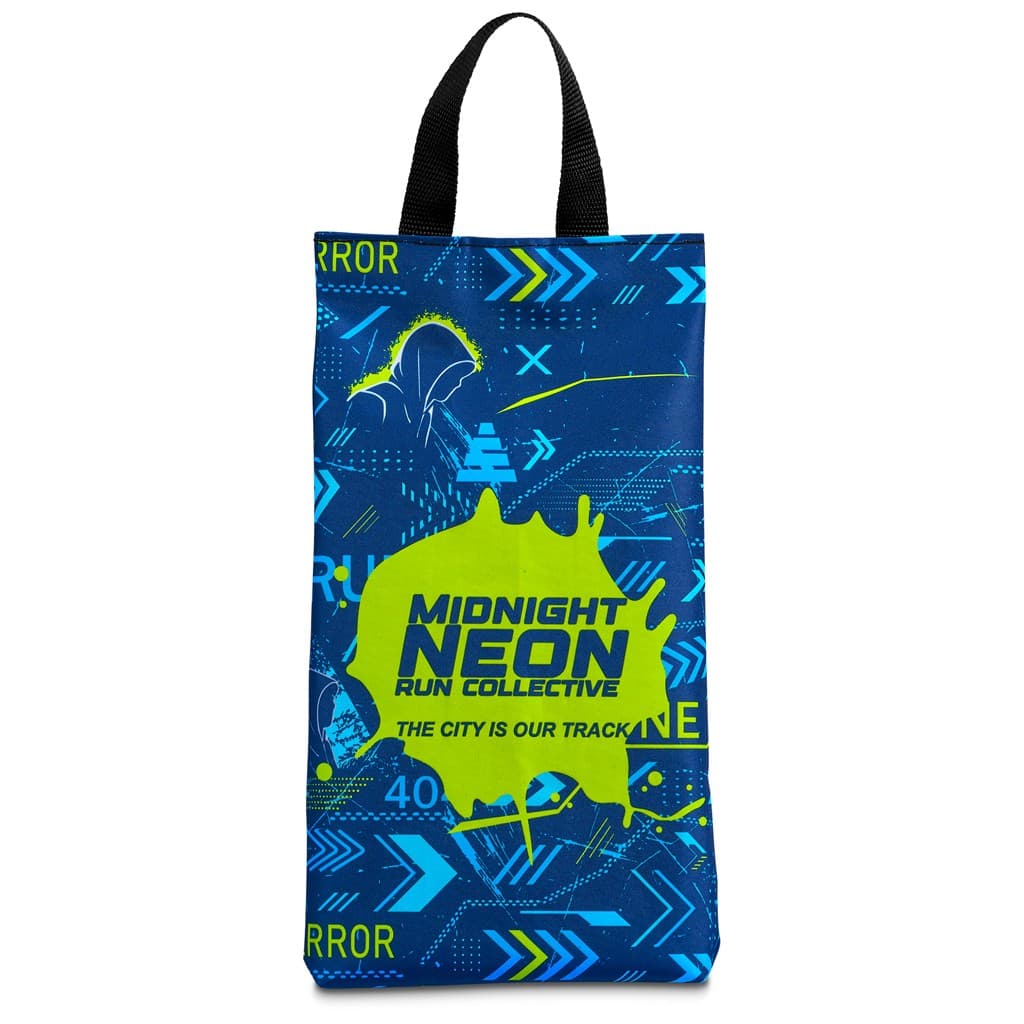 Pre-Printed Sample Hoppla Spikes Polyester Shoe Bag
